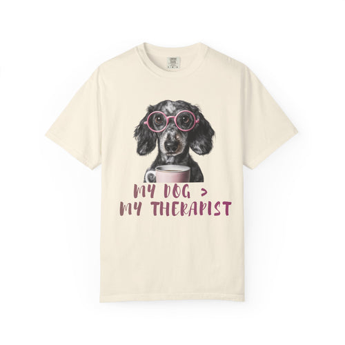 Funny Dog Lover T-Shirt – My Dog Is My Therapist | Cute Gift for Dog Owners