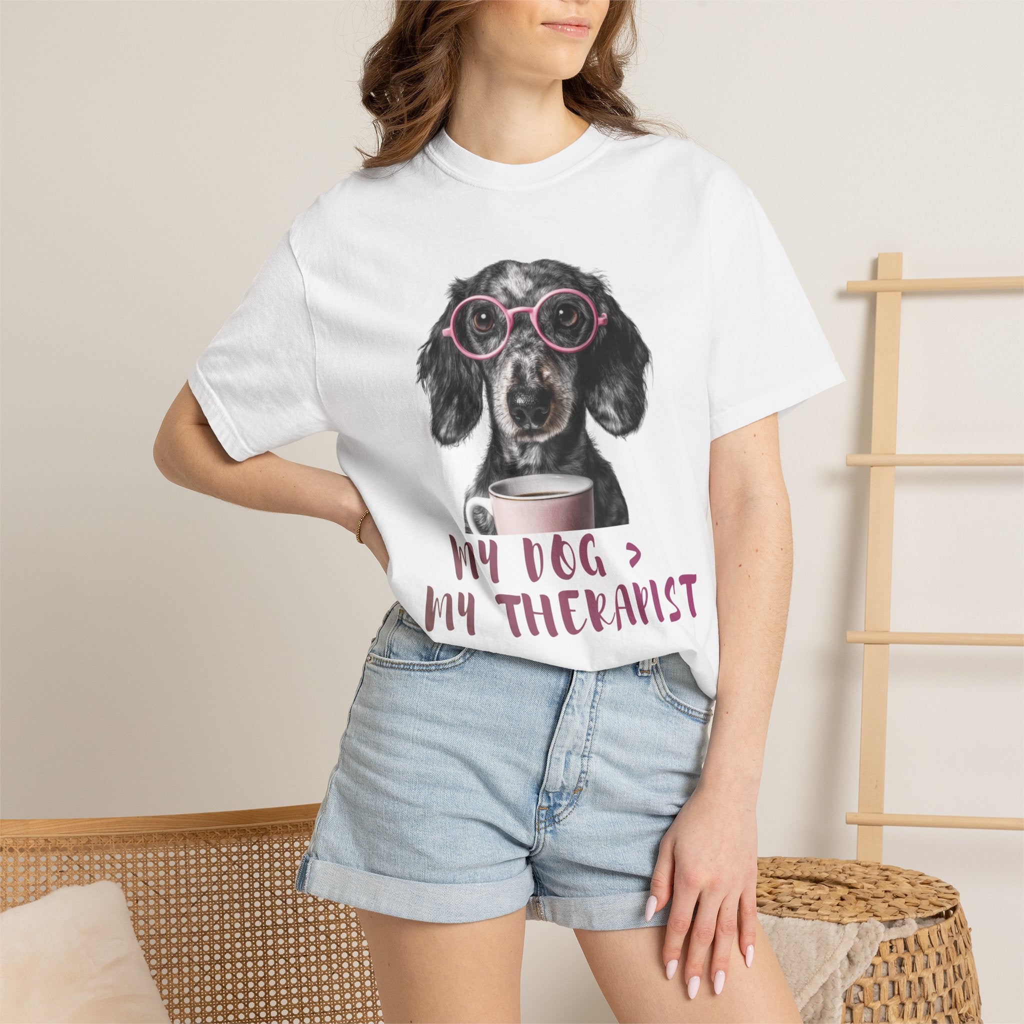 Funny Dog Lover T-Shirt – My Dog Is My Therapist | Cute Gift for Dog Owners